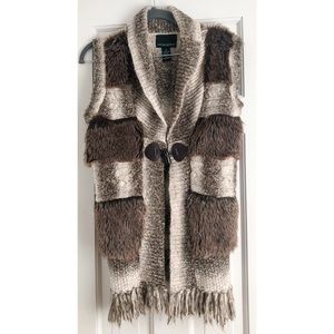 Cynthia Rowley Faux Fur Vest